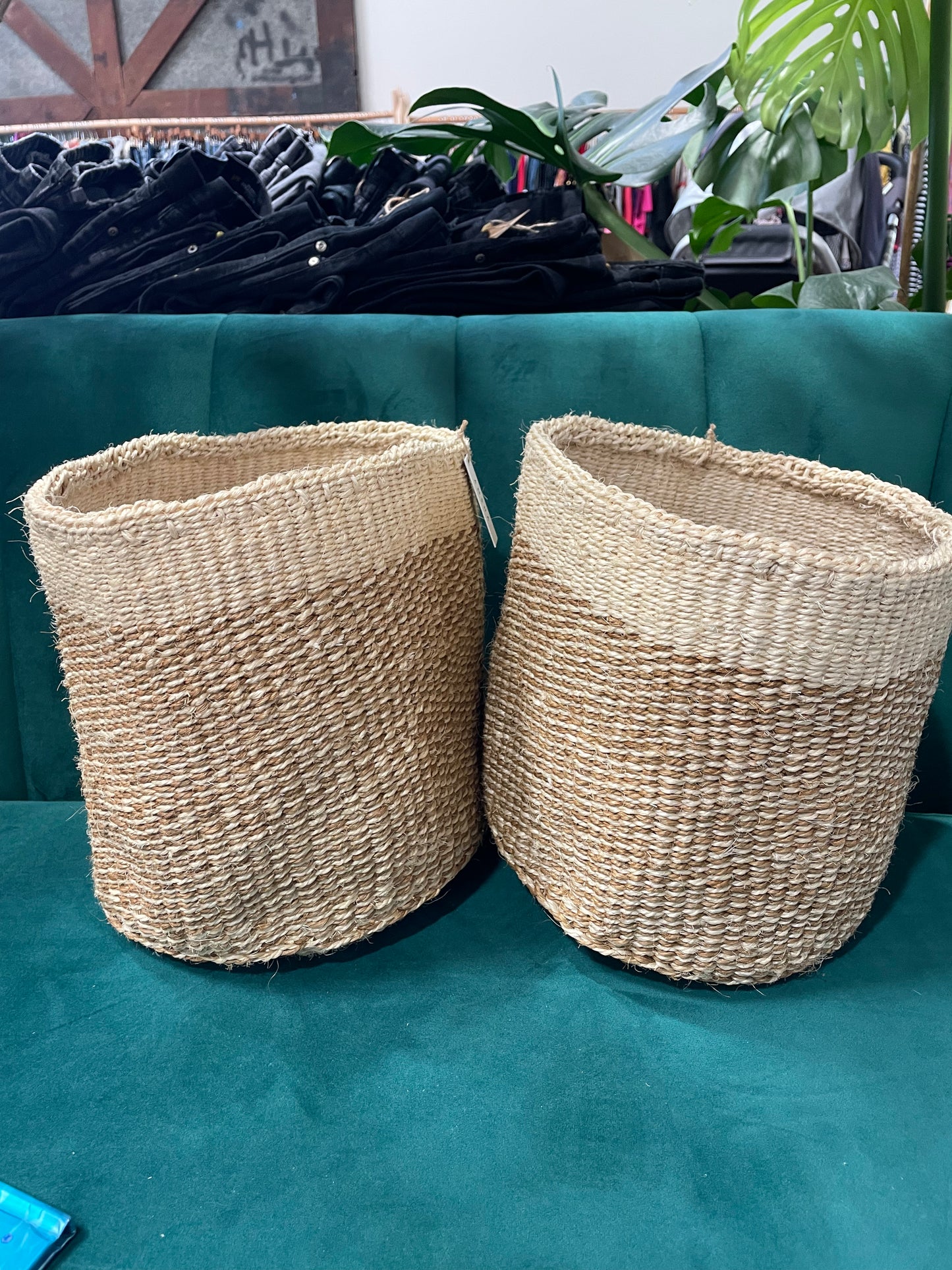 Large tan basket