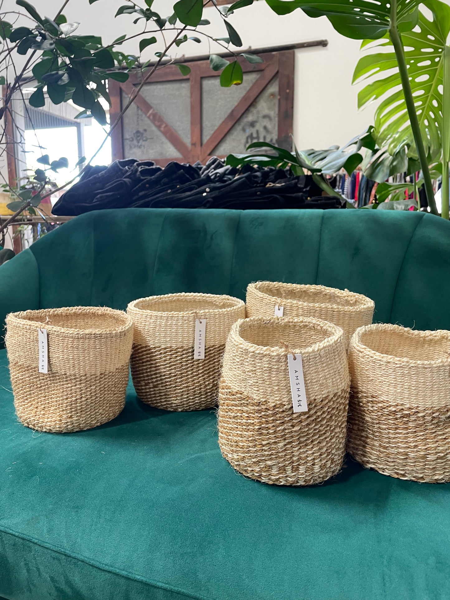 Small tan basket